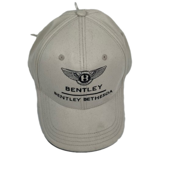 BENTLEY Bethesda White Unisex Baseball Cap NWT - Picture 1 of 5